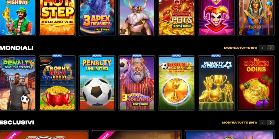 Win slot mondiali popolari